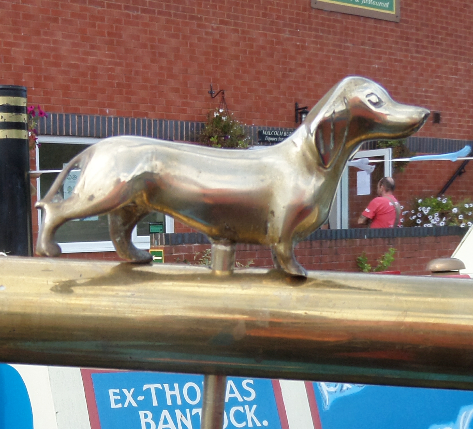 Dachshund Tiller Pin (image for) Dachshund Tiller Pin