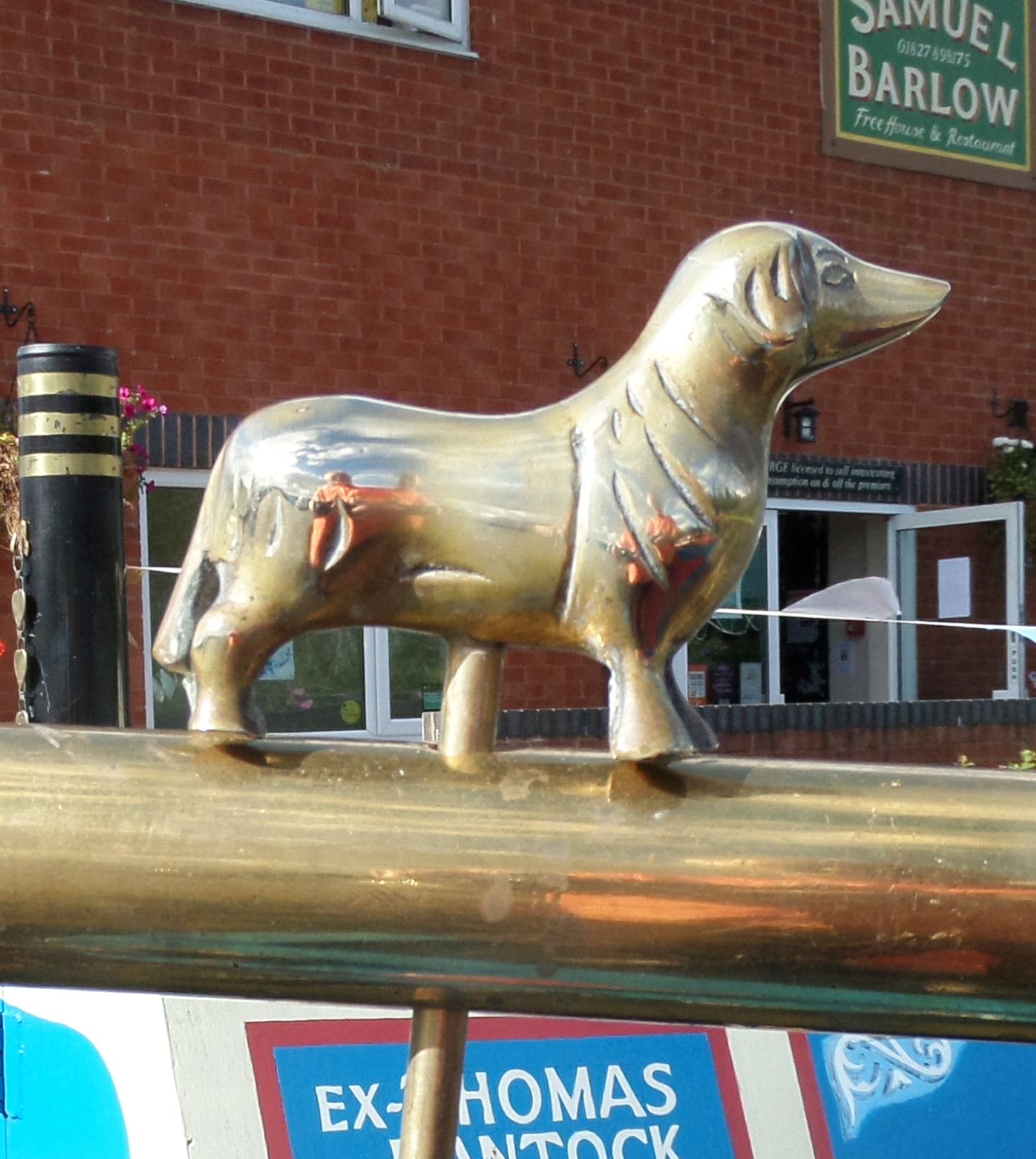 Dachshund Tiller Pin (image for) Dachshund Tiller Pin