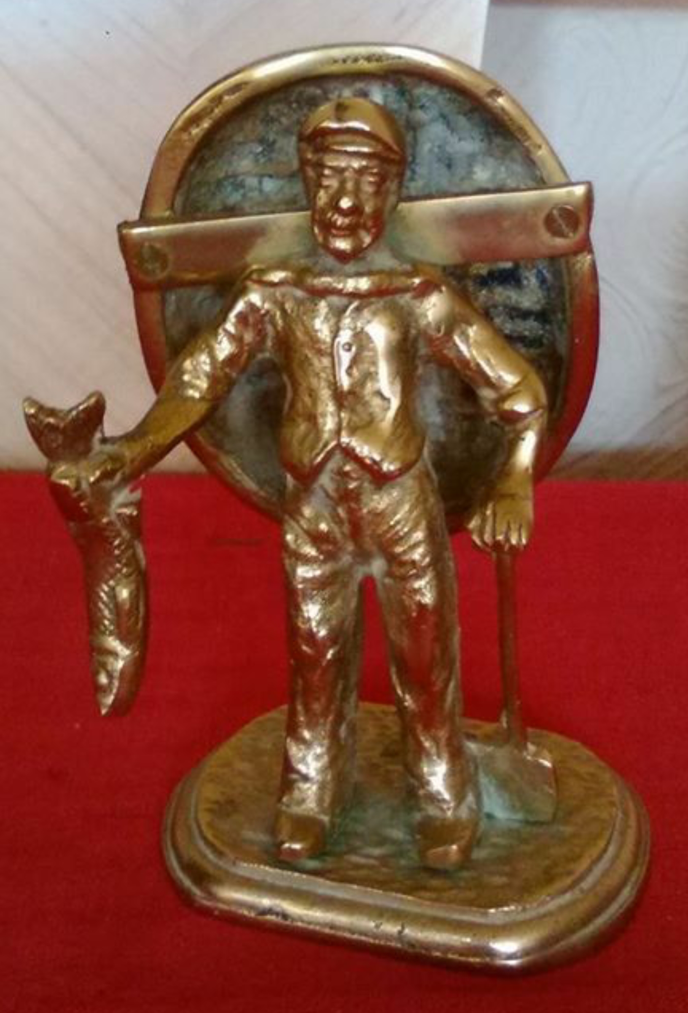 Fisherman with a Coracle and a Fish Tiller Pin (image for) Fisherman with a Coracle and a Fish Tiller Pin