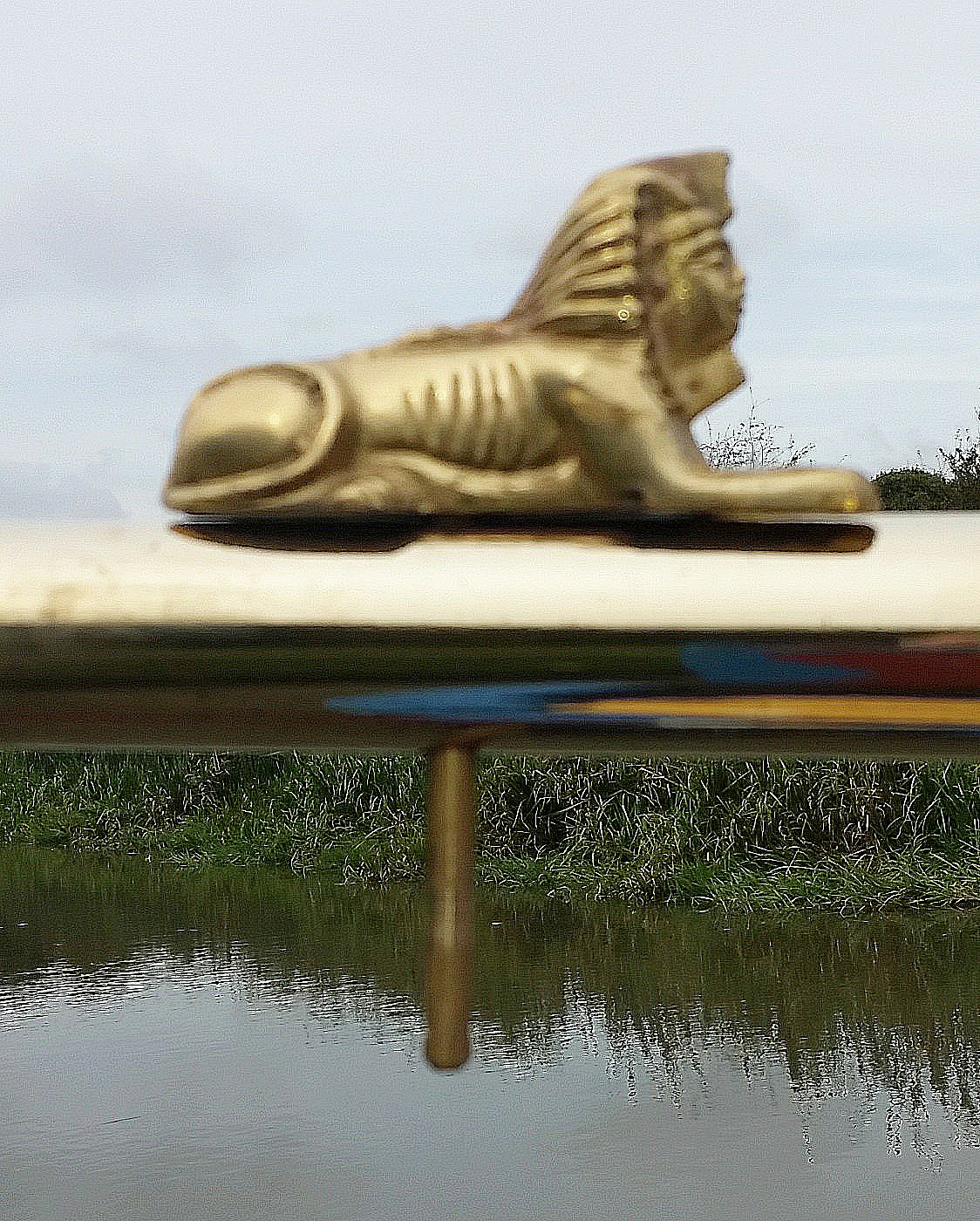 Egyptian Sphinx Tiller Pin (image for) Egyptian Sphinx Tiller Pin